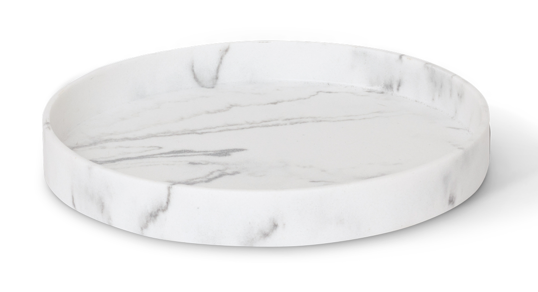 Ibu Amenity tray M White marble