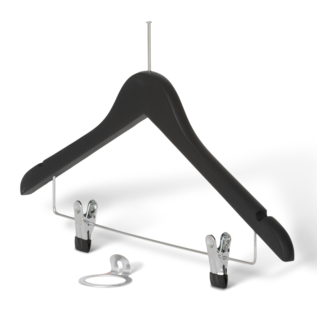 Graham Hanger with pin and clips Black
