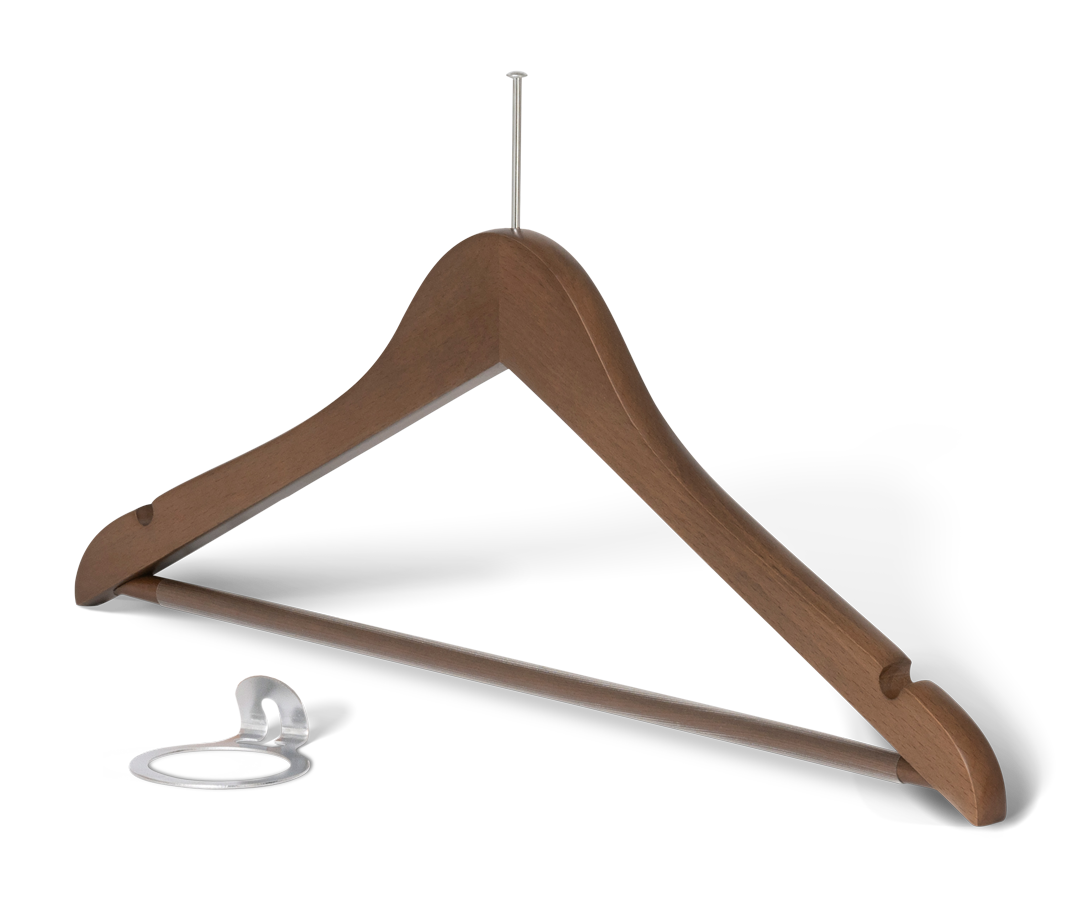 Melville Hanger with pin and bar Walnut