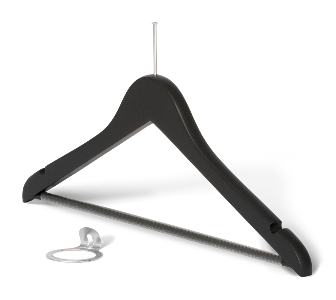 Melville Hanger with pin and bar Black